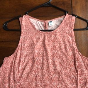 Pink and White patterned dress